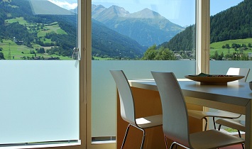 Fantastic view from the dining table to the mountains in the Hohe Tauern National Park
