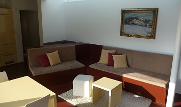 Seating in the lounge area in a Design apartment 